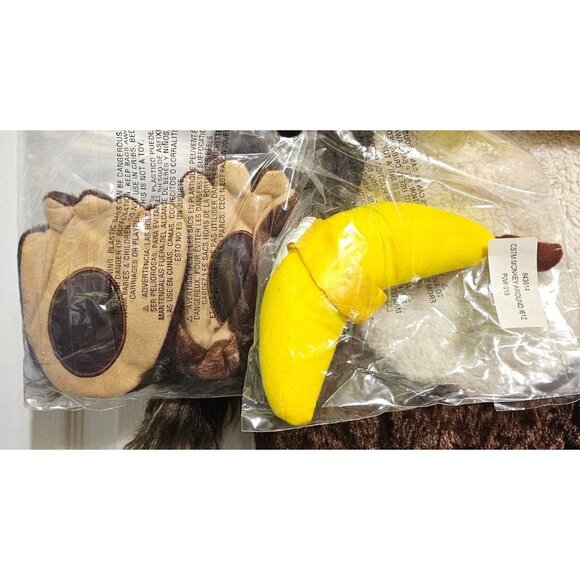 Monkey Around Baby Halloween Costume 6-12 Months Plush Banana Rattle Halloween - Picture 3 of 6